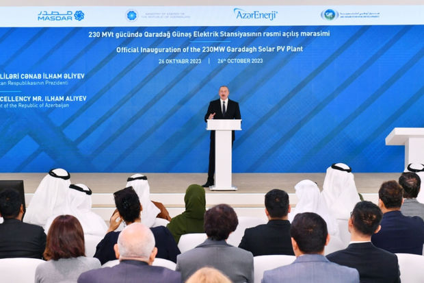 Prezident: “Növbəti illərdə milli enerji şəbəkəmizi gücləndirəcək dövlət proqramının icrasını planlaşdırırıq”