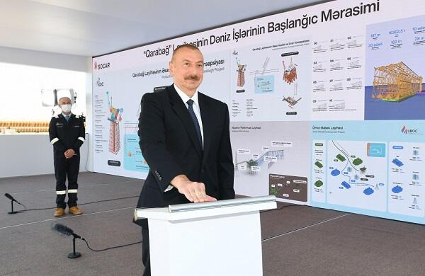 İlham Əliyev Neftçalada...