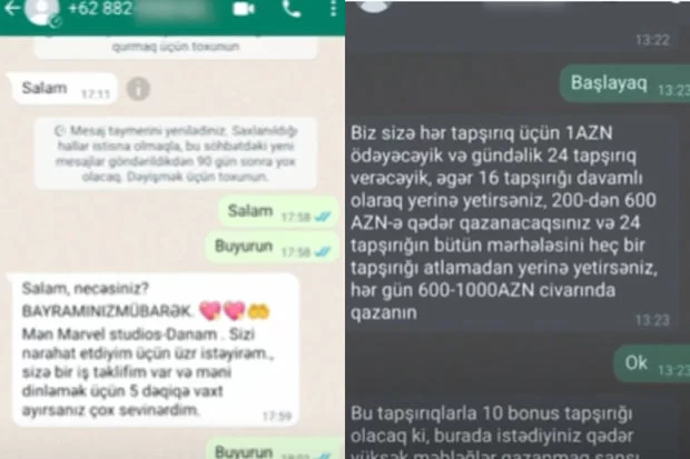 Asan yolla pul qazanmaq TƏKLİFİ: Yeni dələduzluq növü aşkarlanıb - VİDEO