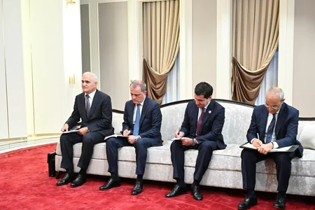 Bişkekdə Azərbaycan və İran prezidentlərinin görüşü olub - FOTO