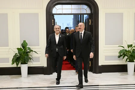 Bişkekdə Azərbaycan və İran prezidentlərinin görüşü olub - FOTO