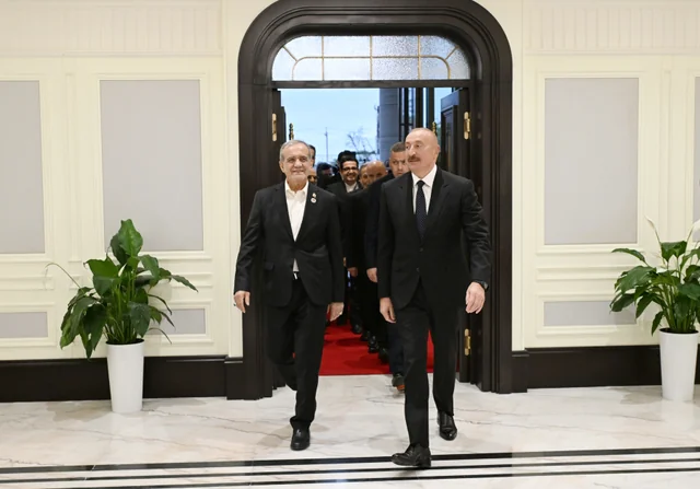 Bişkekdə Azərbaycan və İran prezidentlərinin görüşü olub - FOTO