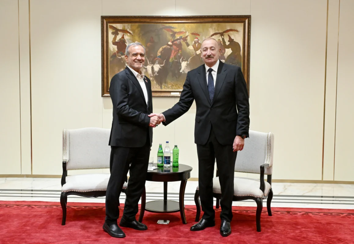 Bişkekdə Azərbaycan və İran prezidentlərinin görüşü olub - FOTO