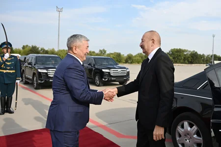 Prezident İlham Əliyevin Qırğızıstana işgüzar səfəri başa çatıb - FOTO