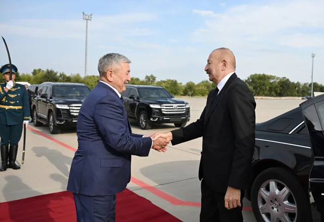 Prezident İlham Əliyevin Qırğızıstana işgüzar səfəri başa çatıb - FOTO
