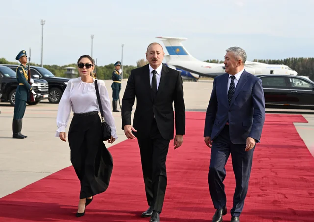 Prezident İlham Əliyevin Qırğızıstana işgüzar səfəri başa çatıb - FOTO