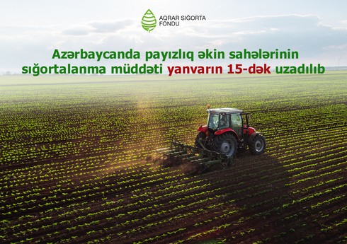 Azərbaycanda payızlıq əkin sahələrinin sığortalanması müddəti uzadılıb