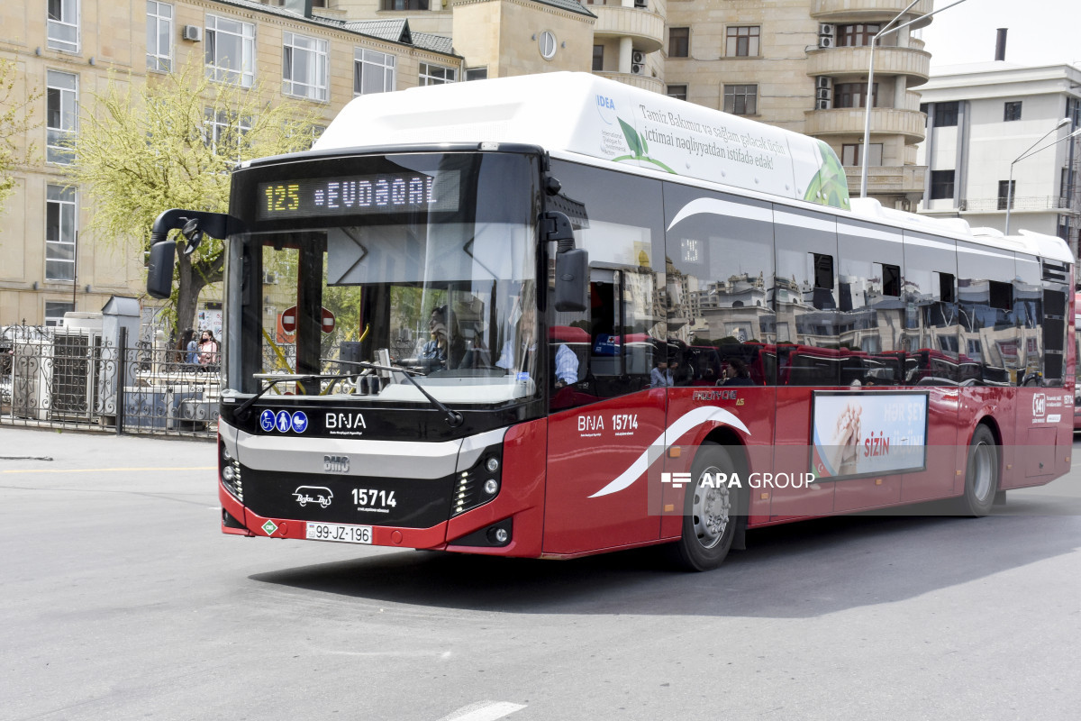 Bakıda 2 marşrut xətti üzrə avtobusların hərəkət sxemi müvəqqəti dəyişdirilib