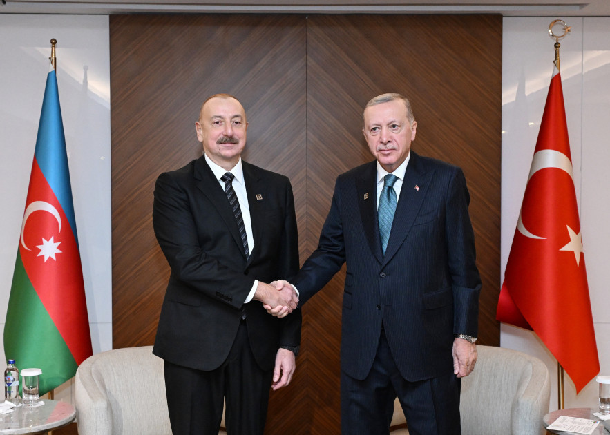 Bişkekdə Azərbaycan və Türkiyə prezidentlərinin görüşü olub - YENİLƏNİB-1