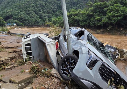 Cənubi Koreyada güclü yağışlar 14 nəfərin həyatına son qoyub
