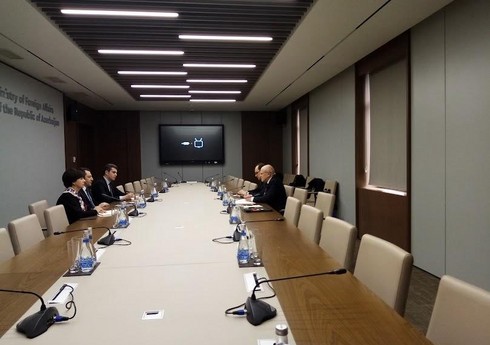 Elnur Məmmədov MDB Baş katibinin birinci müavini ilə görüşüb