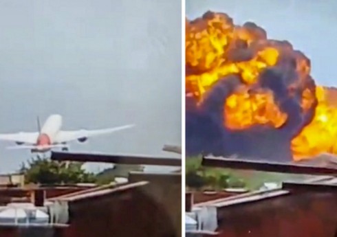 Hindistanda “Boeing” təyyarəsinin qəzaya uğradığı yerdə 60 nəfərin meyiti tapılıb