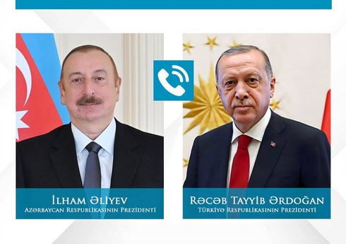 İlham Əliyev Rəcəb Tayyib Ərdoğana zəng edib