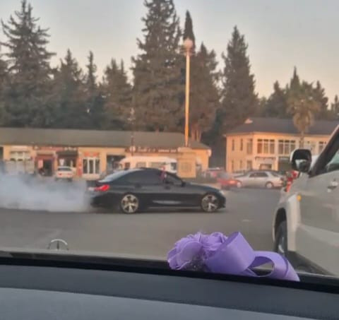 Masallıda toy karvanında avtoxuliqanlıq edən sürücü həbs olunub - FOTO
