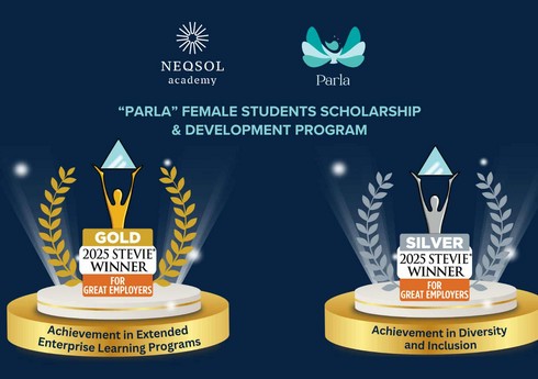 NEQSOL Holding PARLA proqramına görə 2025 Stevie® Awards Qızıl və Gümüş mükafatlarına layiq görülüb
