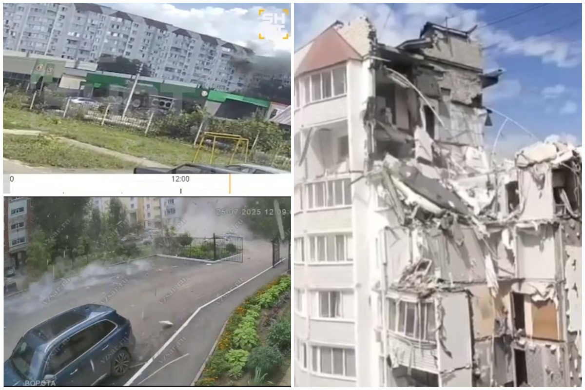 Rusiyada binada güclü partlayış baş verib, 4 nəfər ölüb, yaralılar var - VİDEO