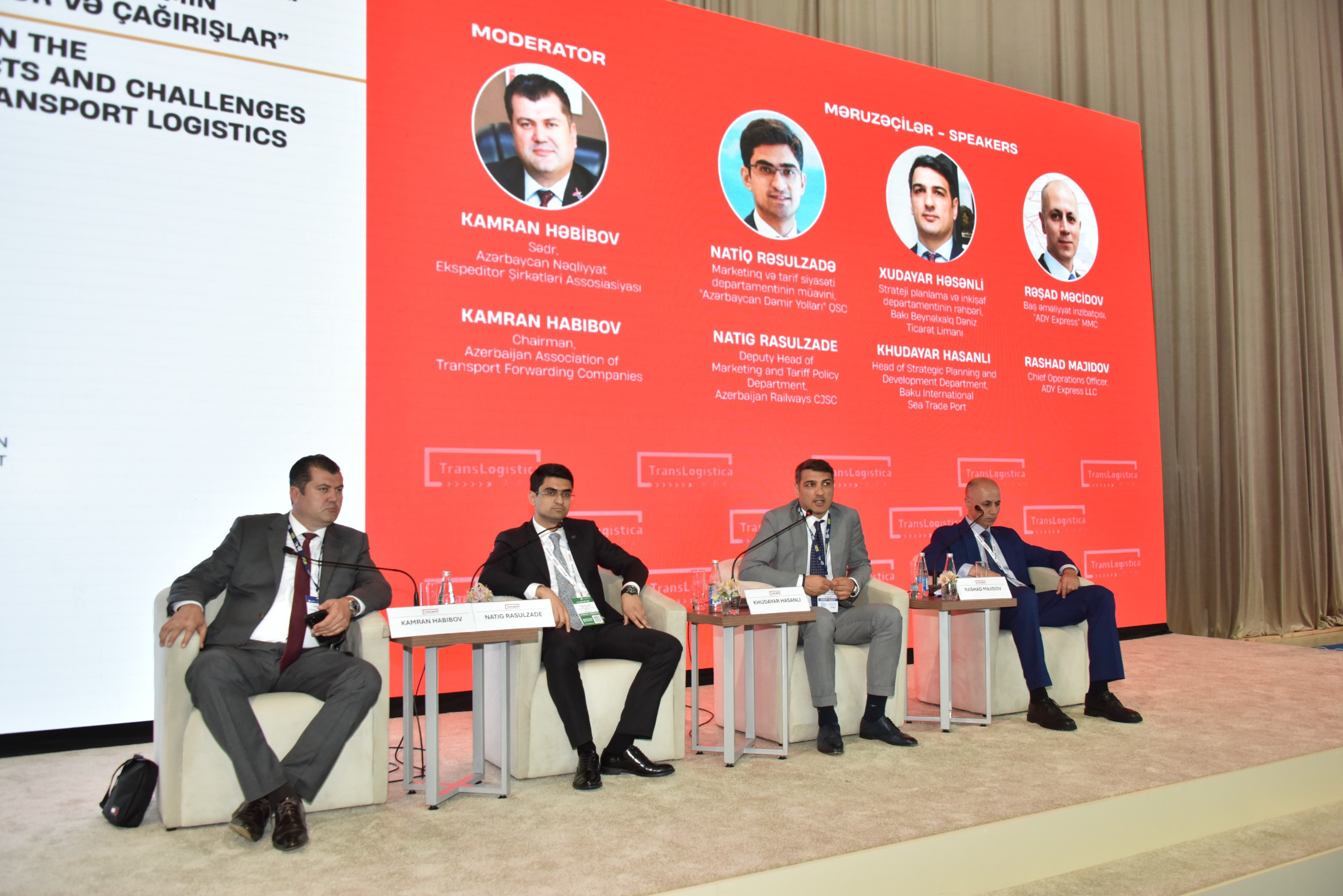 “TransLogistica Caspian” sərgisində Xəzər regionunda multimodal daşımaların perspektivləri müzakirə olunub