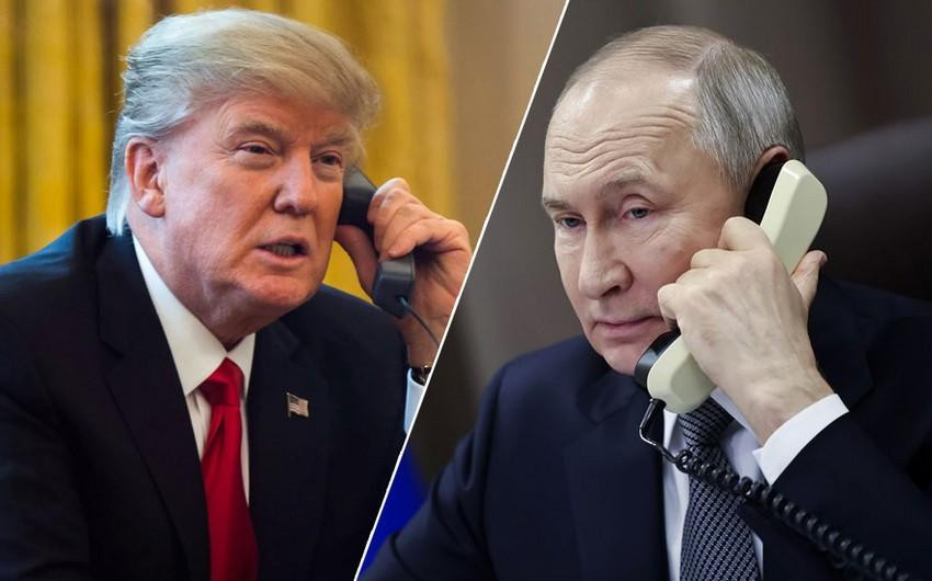 Vladimir Putin və Donald Tramp telefon danışığı aparırlar